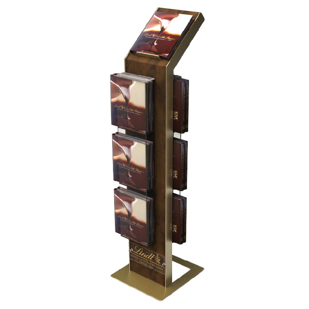 Lindt Chocolate Book Retail POP Floor Stand Lindt Chocolate Book Retail POP Floor Stand