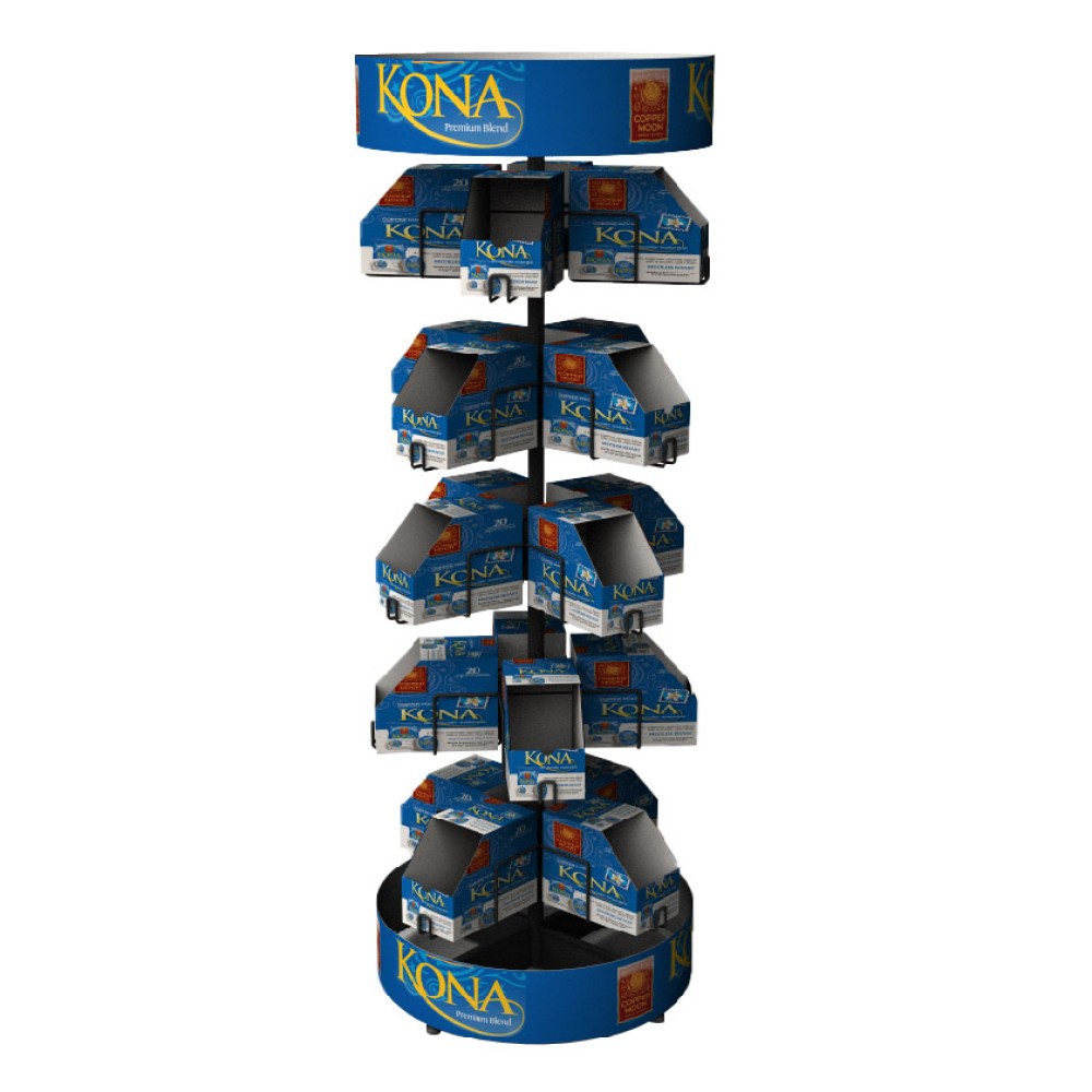 Kona Coffee Retail POP Floor Spinner Kona Coffee Retail POP Floor Spinner