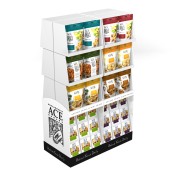 Ace Bakery Baguette Crisps Corrugate and Metal Display
