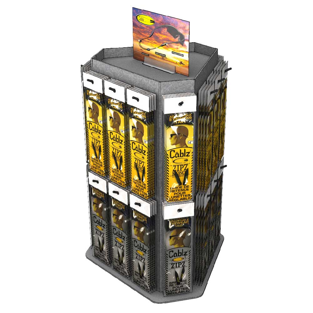 Mammoth Cablz Countertop Retail POS Spinner Mammoth Cablz Countertop Retail POS Spinner