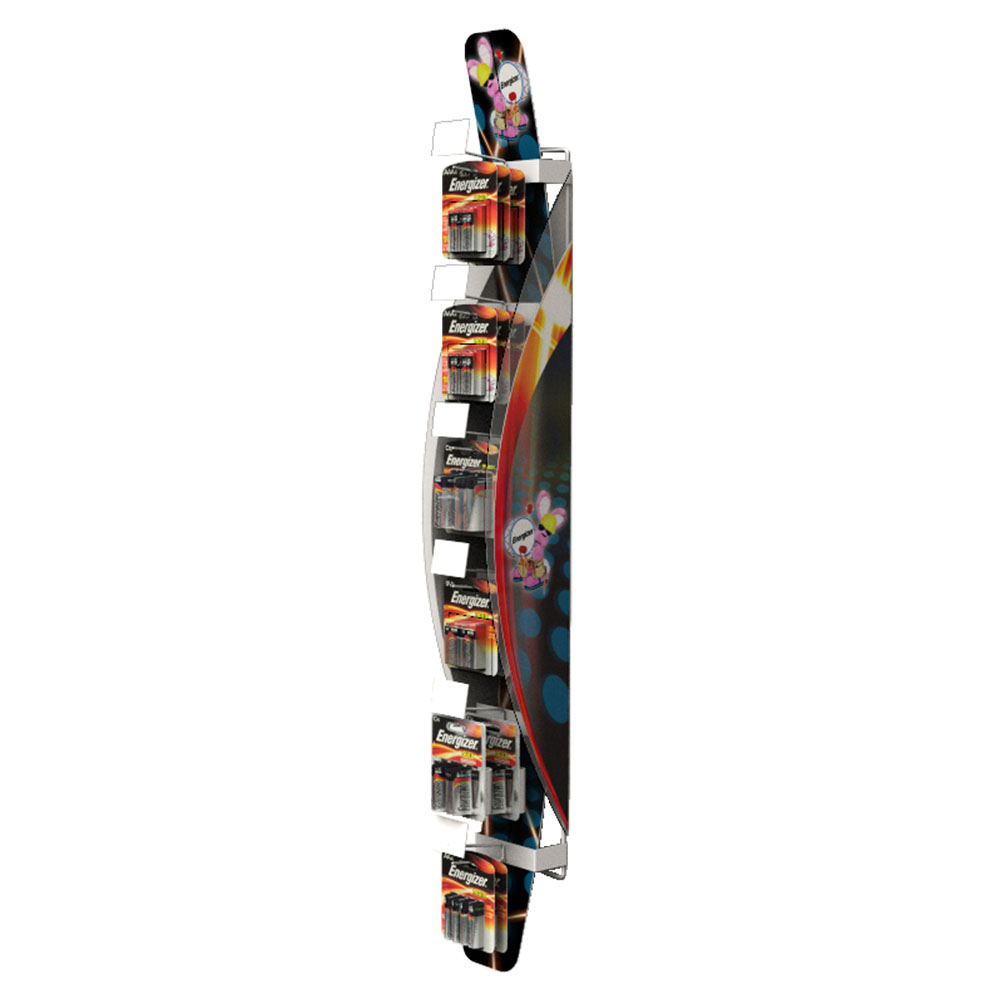 Energizer Battery Retail POP Clip Strip Display Energizer Battery Retail POP Clip Strip Display