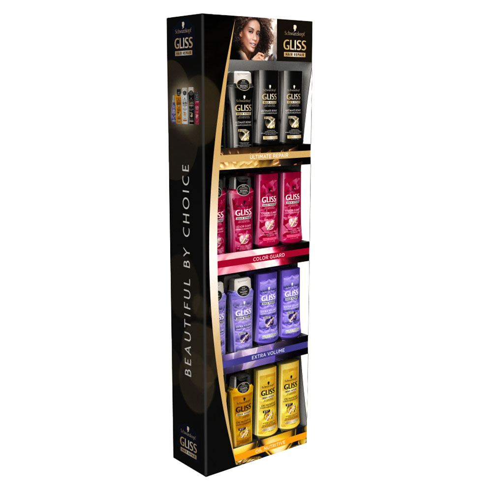 Gliss Hair Products Retail POP Display Gliss Hair Products Retail POP Display