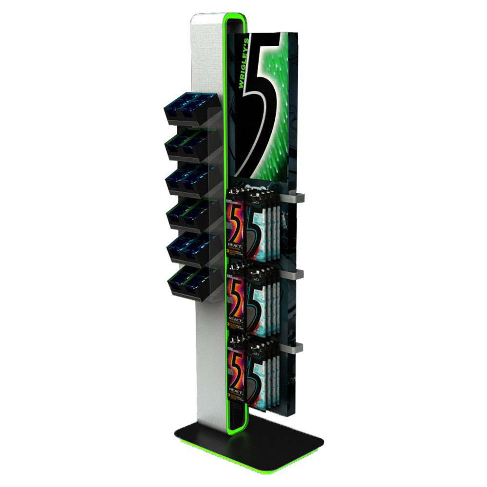 Hi-Tech Five Gum POP Floor Stand Hi-Tech Five Gum POP Floor Stand