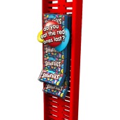 Smarties Gravity Feed Retail POS Counter Display