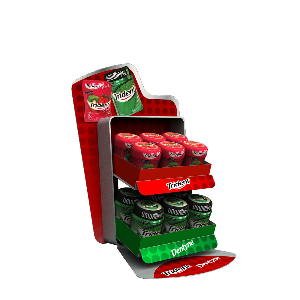 Trident Gum Bottle Retail POS Counter Display Trident Gum Bottle Retail POS Counter Display