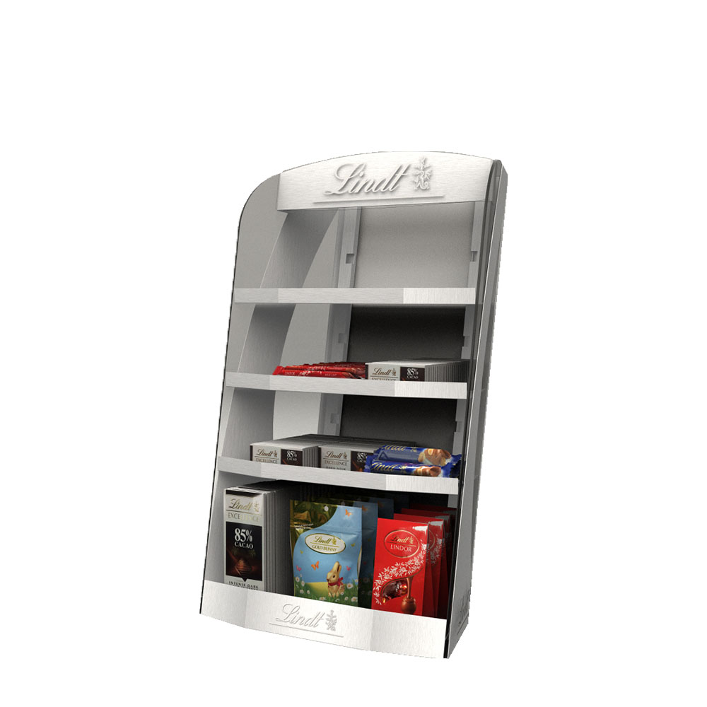 Lindt Chocolate Retail POS Display with Adjustable Shelves Lindt Chocolate Retail POS Display with Adjustable Shelves