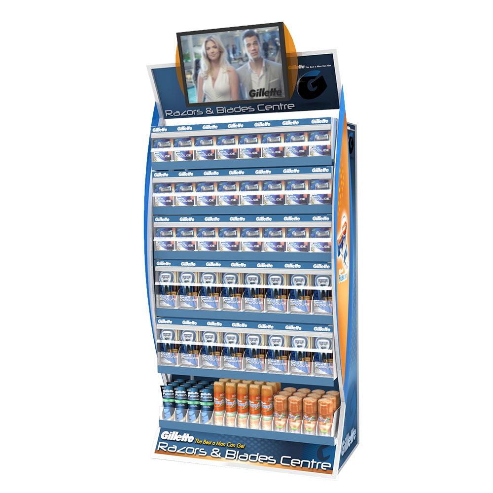 Gillette Razor Security Retail POP Display Gillette Razor Security Retail POP Display