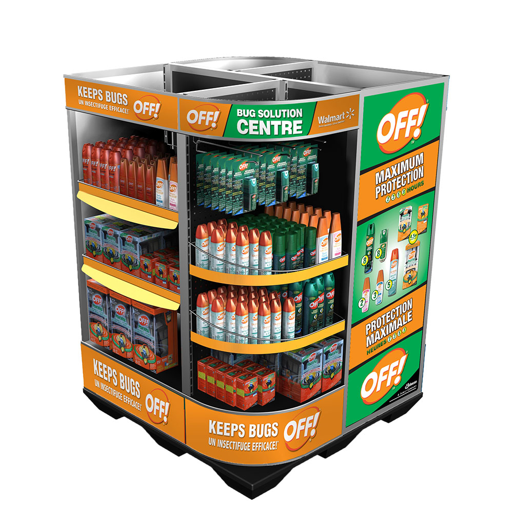 Off and Raid Insecticide Retail POP Display Off and Raid Insecticide Retail POP Display