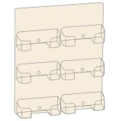 Three Tier Double Wall-Mounted Business Card Holder