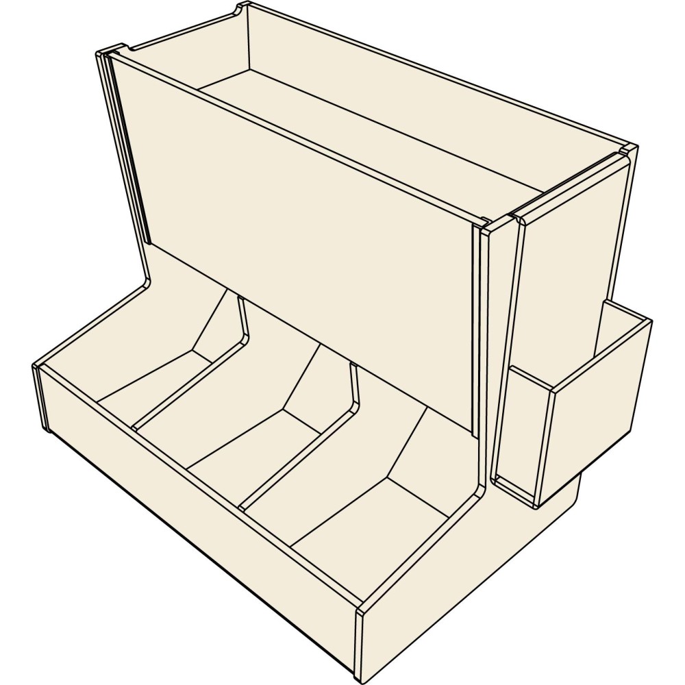 Condiment Tray with Four Compartments Condiment Tray with Four Compartments