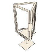 Three-Way Countertop Sign Holder
