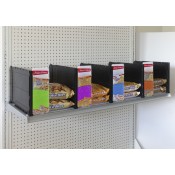 Black Adjustable Divider for Bagged Goods - 10"H