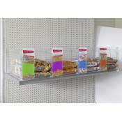 Clear Adjustable Divider for Bagged Goods - 10"H