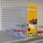 Clear Adjustable Divider for Bagged Goods - 10"H