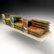 Clear Adjustable Divider for Bagged Goods - 10"H