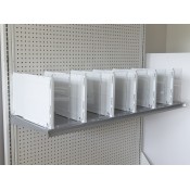 White Adjustable Divider for Bagged Goods - 10"H