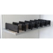 Black Adjustable Divider for Bagged Goods - 5"H
