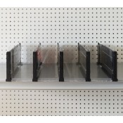 Black Adjustable Divider for Bagged Goods - 5"H