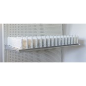 White Adjustable Divider for Bagged Goods - 5"H