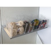 Clear Adjustable Divider for Bagged Goods - 10"H