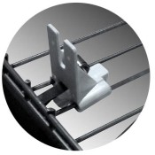 Wire Shelf Snap-On Pusher