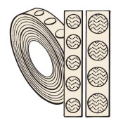 Hook & Loop Fastener Button Rolls
