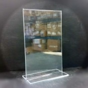 Clear Inverted T-Sign Holder