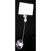 Suction Cup Clip-On Sign Holder