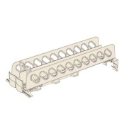 Kwickload® Shelf Mount Pusher Kit with Double Tray and Bottle Front