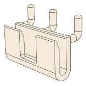 Pegboard / Slatwall Clear U-Hook