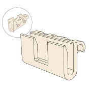 Wire / Flat Fence Clear U-Hook