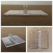 Clear Centre Mount Sign Holder