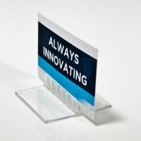 Clear Centre Mount Sign Holder - Model # SHC010