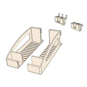 Slatwall / Pegboard and Wire Shelf Frame Holder