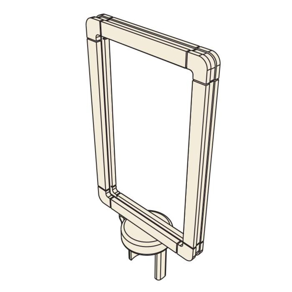 Satin Aluminum Signholder with Swivel Mount Satin Aluminum Signholder with Swivel Mount
