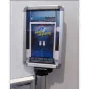 Satin Aluminum Signholder with Swivel Mount