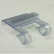 Clear Extruded Wire Basket Sign Holder