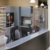 Clear Acrylic Plexiglass Counter Shield