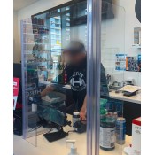 Clear Hinged Counter Shield