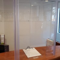 Clear Protective Shields for Countertops