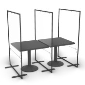 Clear Restaurant Table Shield 1