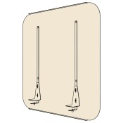 Clear Restaurant Table Shield 2