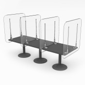 Clear Restaurant Table Shield 2