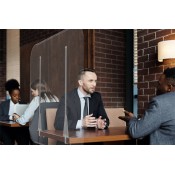 Clear Restaurant Table Shield 2