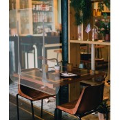 Clear Restaurant Table Shield 2