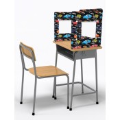 16" Classroom Desk Shield