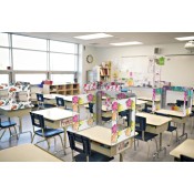 16" Classroom Desk Shield