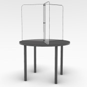 Clear Round Table Divider