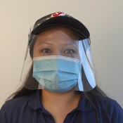 Clear Co-Poly Face Shield for Ball Caps