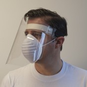 Clear Co-Poly Hinged Face Shield
